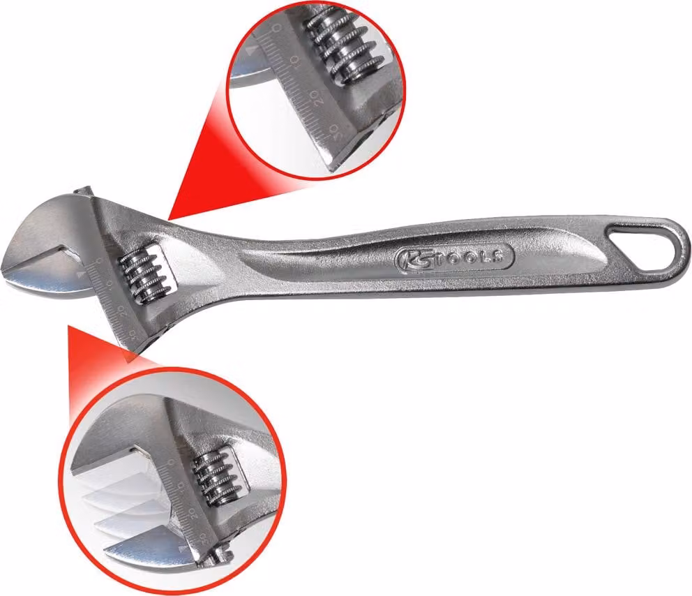 KS-Tools 577.0150-E Chiave a becco aperto regolabile