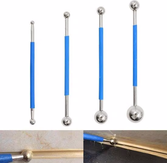 Set di utensili in metallo - Set di chiavi a martello professionali - Utensili per guarnizioni - Utensili per bagno e cucina - Prodotti fitosanitari - Utensili per decorazione - Blauw - Set da 4 pezzi