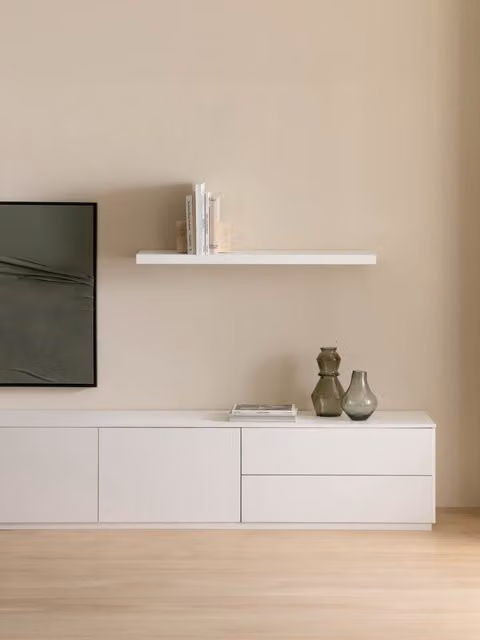 Mensola a parete Unite bianca Kenay Home L: 120 cm