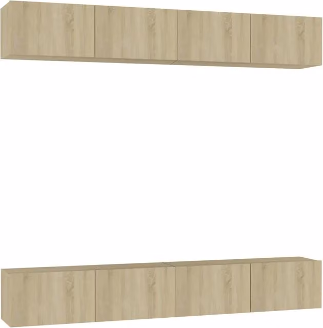 Mobili Porta TV 4pz | Armadietto TV | Mobile Porta TV Rovere Sonoma 100x30x30cm Legno Multistrato