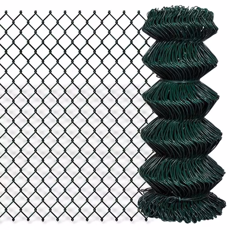 Recinzione a rete vidaXL in acciaio rivestito in PVC verde 0,8 x 25 m