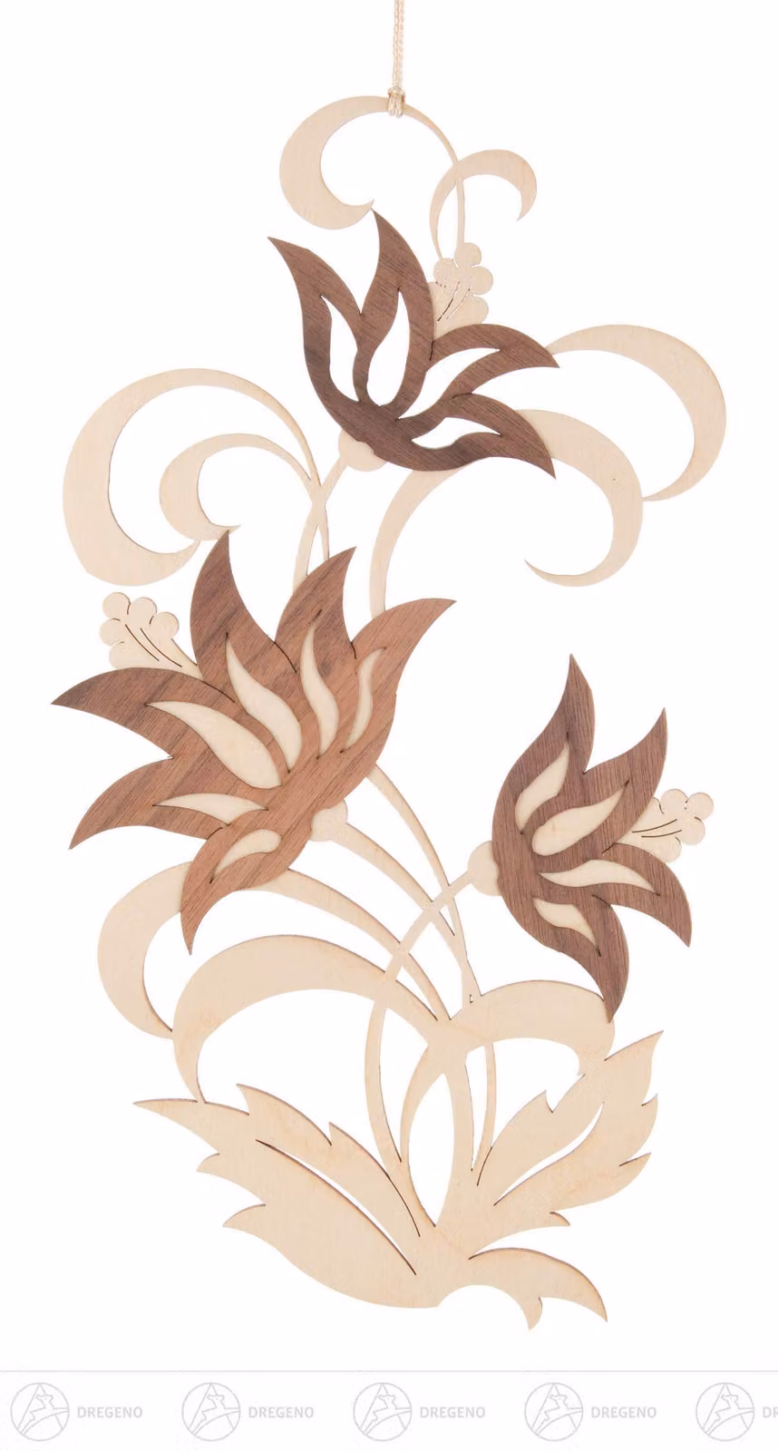 Decorazione per finestre, immagine di fiori di loto. Dimensioni: circa 14,5 cm x 27 cm. NUOVO