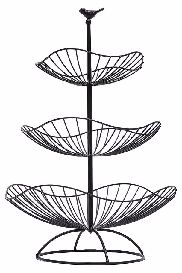 Scaffale per ostacoli, design a 3 livelli, struttura in ferro resistente, colore nero