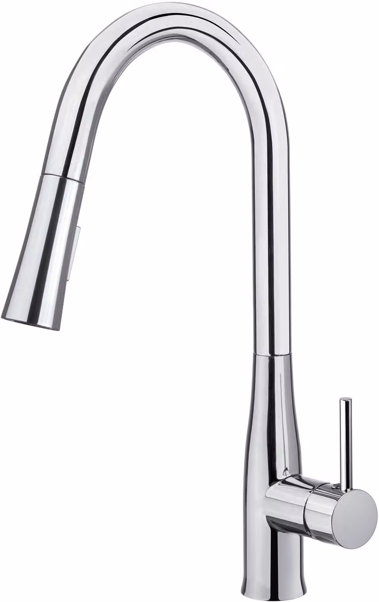 Kitchen faucet with pull-out spout - 2 jet types