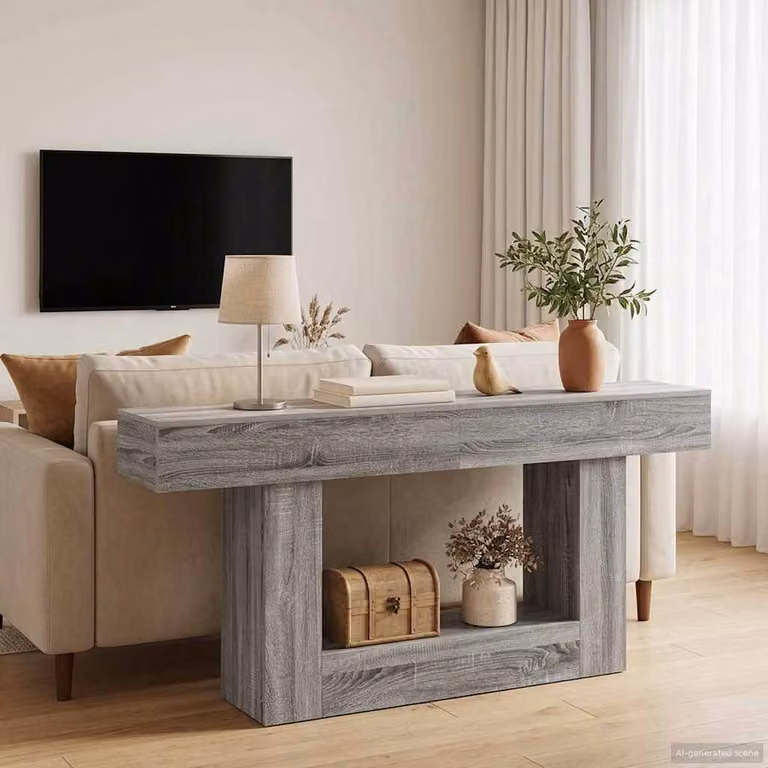 Mobile porta scarpe vidaXL Sonoma grigio L 160 x P 30 x H 74 cm