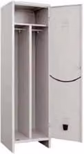 Armadio Spogliatoio Sporco Pulito Prometal ad Una Anta in Metallo L/P/H: 50 x 50 x 180 cm