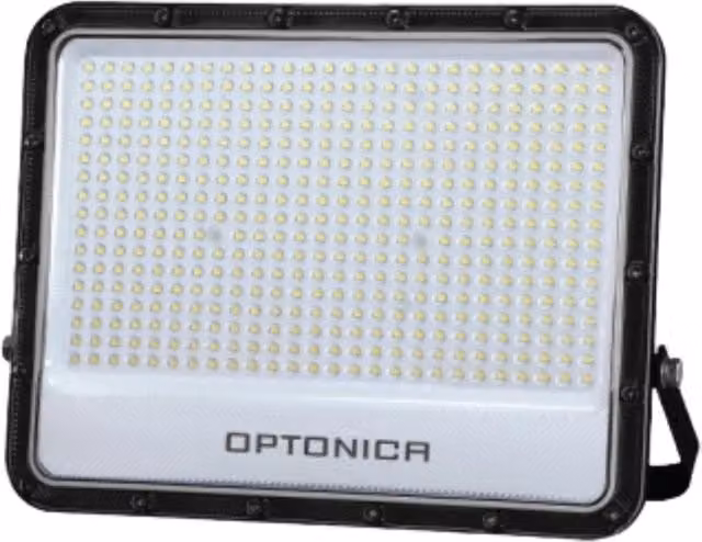 Proiettore LED Optonica Linea Premium da 300W, Luce Bianca Fredda 6000K, Colore Nero, Grado di Protezione IP65 con Clip – 1