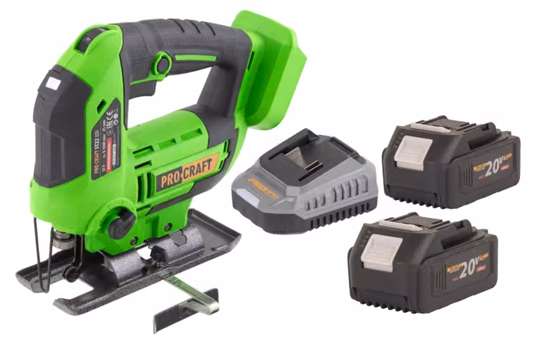 Seghetto alternativo a batteria Procraft ST22 20 V 80 mm Brushless + 2 batterie 4,0 Ah + caricabatterie