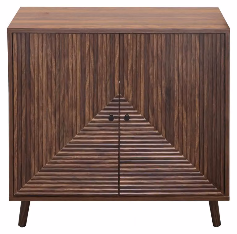 Calicosy - Credenza 2 ante effetto doghe a L, L80 cm - EDEN