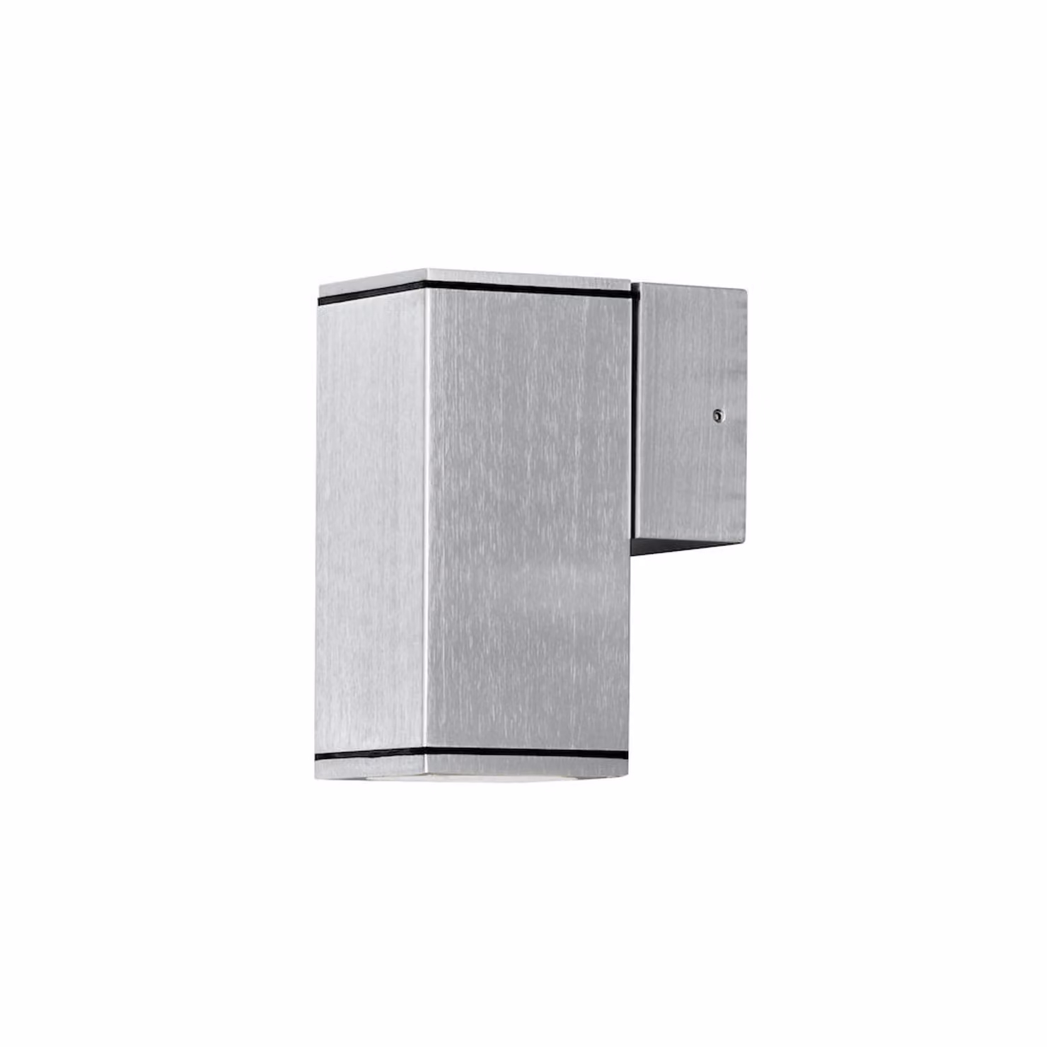 Applique Konstsmide Monza in alluminio con vetro trasparente, lampadina inclusa