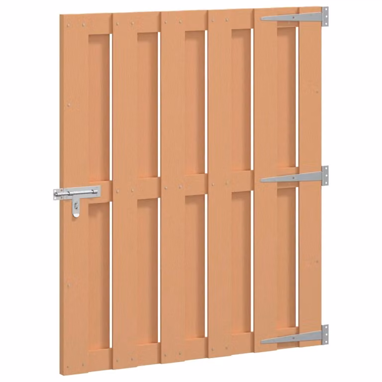 Cancello da giardino scorrevole singolo in WPC e alluminio marrone L: 100 cm, H: 112 cm CFW6278438