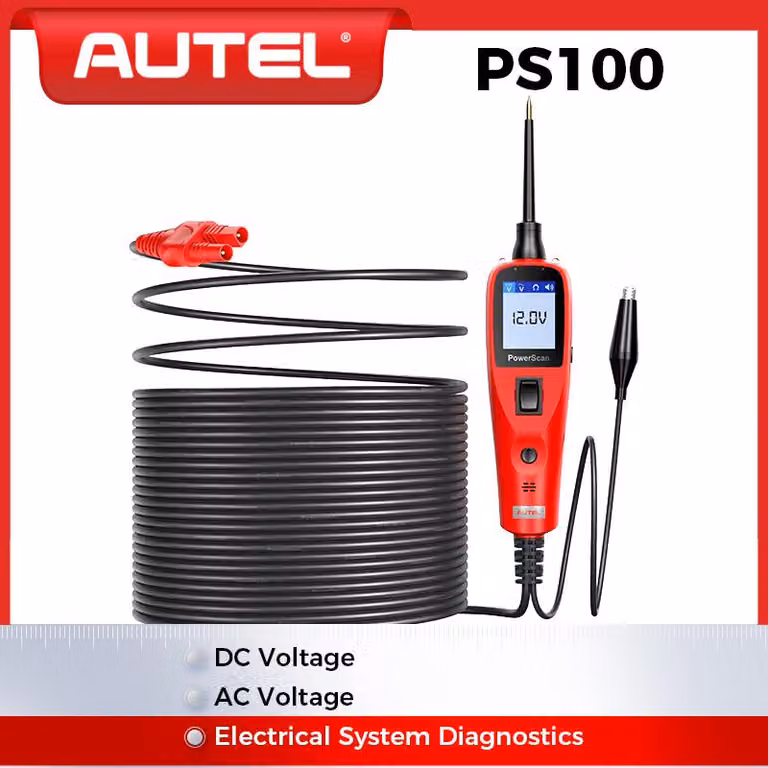 Tester per circuiti elettrici - Compatibile con veicoli a 12V e 24V - Realizzato in plastica ABS - Analizzatore motore per automobili