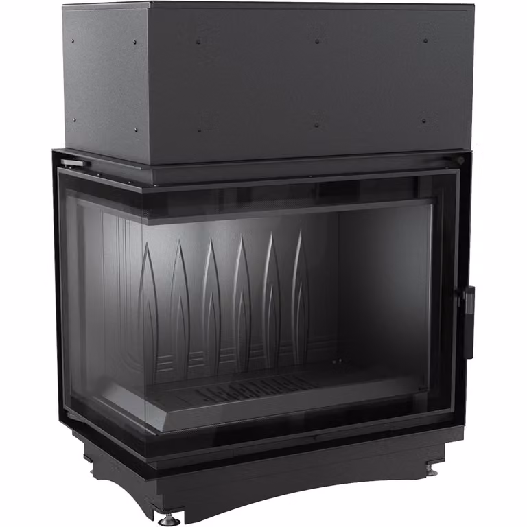 Caminetto in ghisa per legna AMELIA DECO sinistro 21 kW Ø 200
