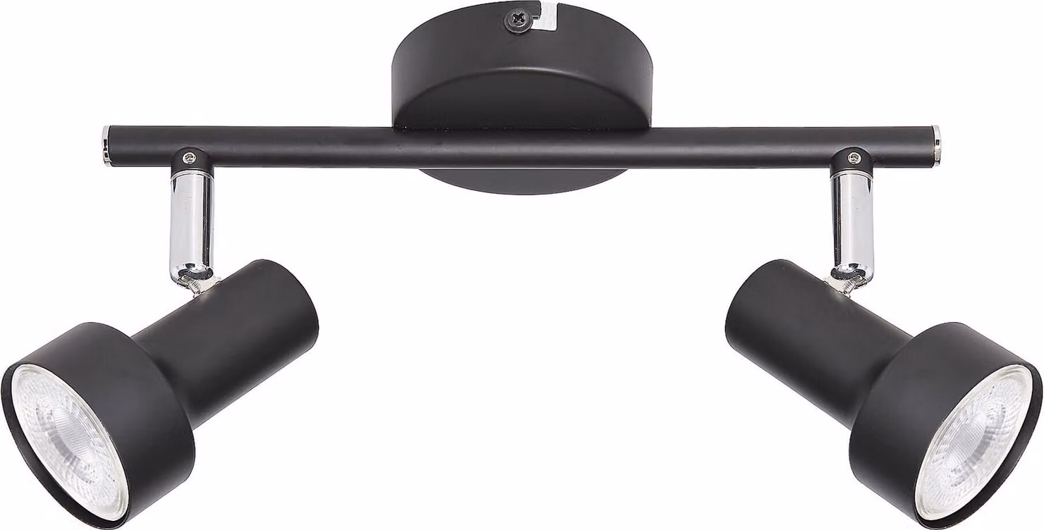 Faretto da parete e soffitto nero GU10 2x50W Konrad 5323 Rabalux