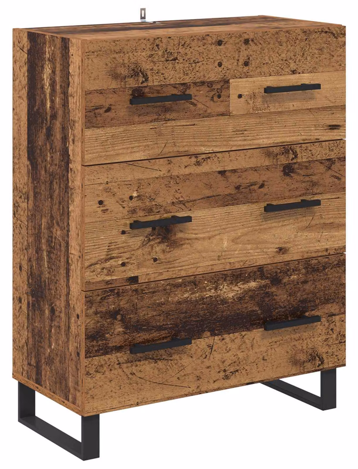 Credenza con cassetto Legno vecchio 69,5 x 34 x 90 cm