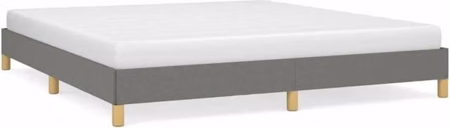 Letto matrimoniale | Letto per adulti | Giroletto senza Materasso Grigio Scuro 180x200 cm Tessuto