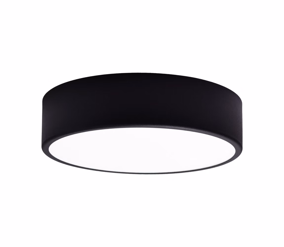 Brilagi - Plafoniera bagno CLARE 2xE27/24W/230V d 30 cm nero IP54