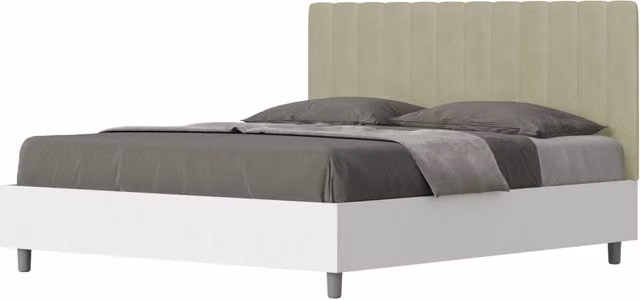 Letto Matrimoniale con Contenitore Kaia GIORDANOSHOP Verde L: 160 cm, P: 200 cm, H: 113 cm, H: 167 cm, H: 208 cm – 1