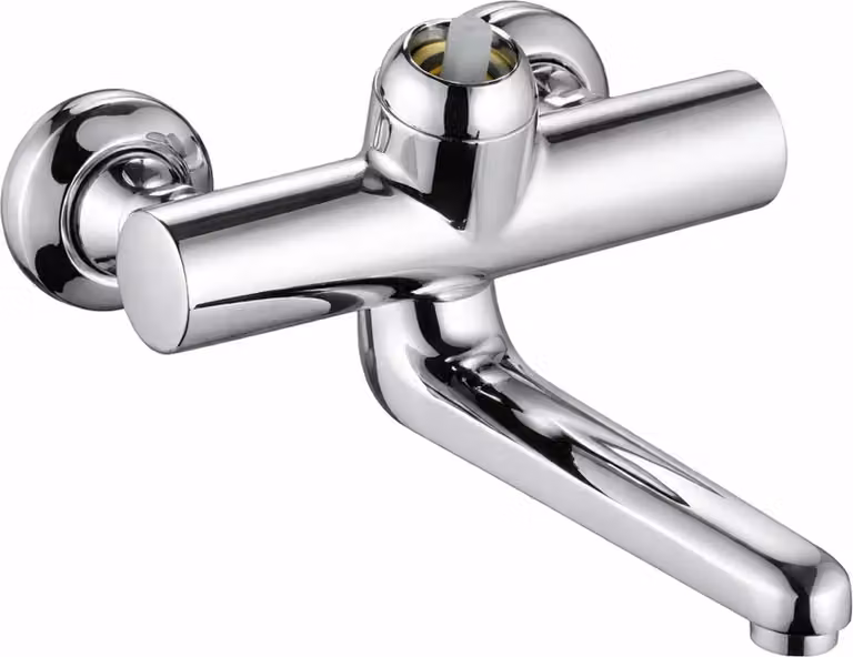 Miscelatore monocomando da parete Kludi Provita senza leva, sporgenza 255 mm, cromato, 1 pezzo.