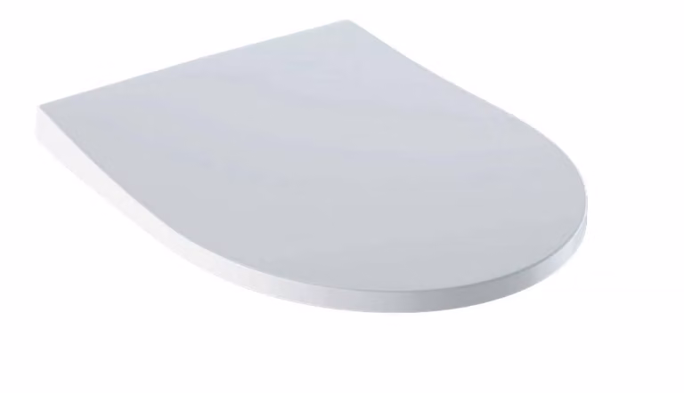 Sedile WC Ramm compatibile con Geberit iCon, sedile WC in duroplastica antibatterica, bianco, compreso il materiale di fissaggio
