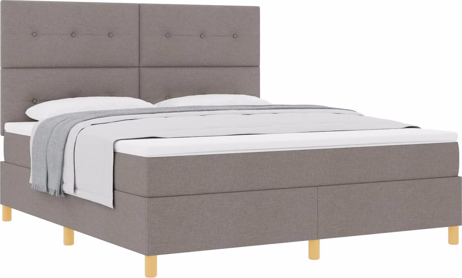 Letto a molle con materasso Talpa 180 x 200 cm Tessuto