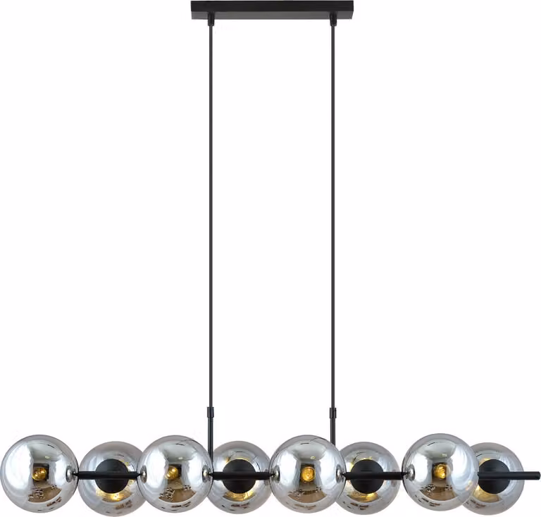 Lampada a sospensione a candelabro RORY 8 GRAFIT Emibig 1207/8