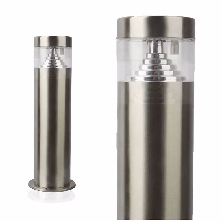 Rabalux 7828 Lisbon lampada da terra per esterni, 7W, 4000K, 560lm, grigio-argento, rotonda, bianco neutro, moderna, ø75mm