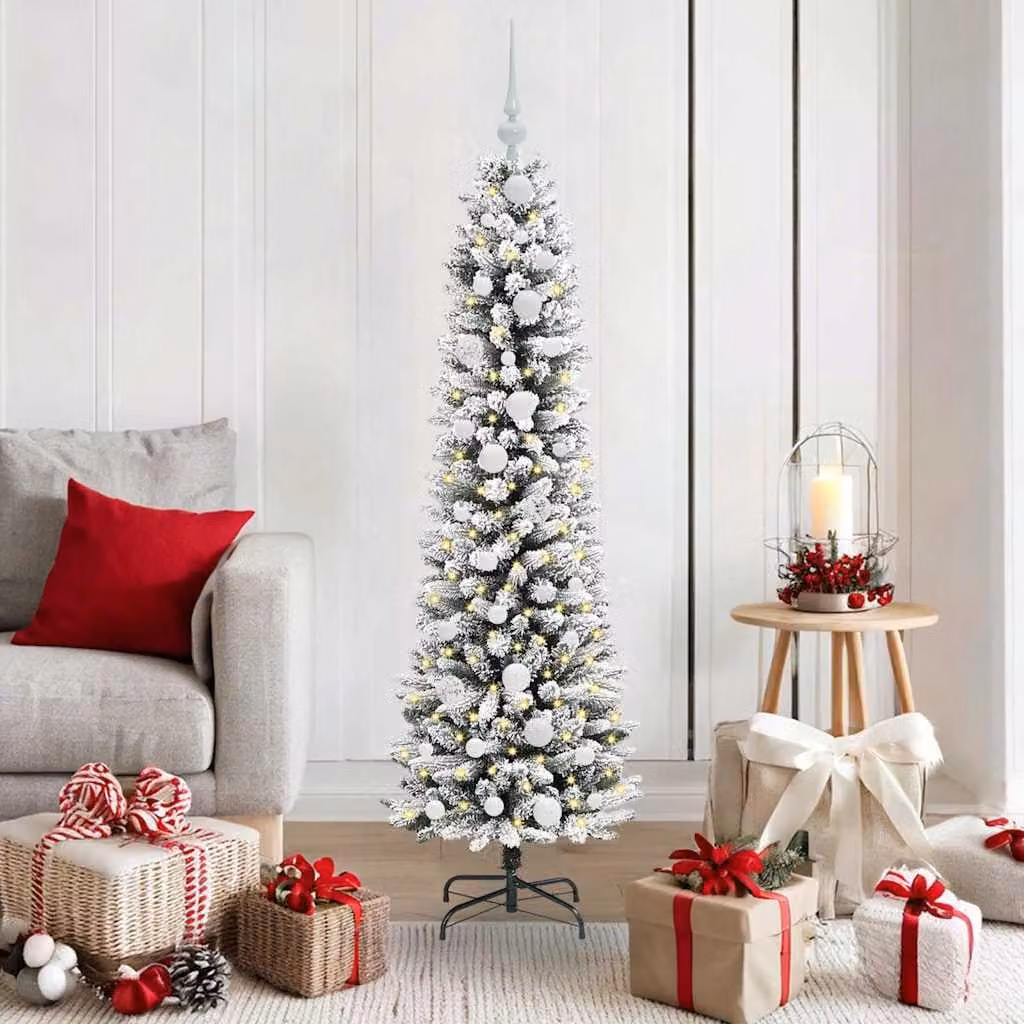 Maison Exclusive - Albero di Natale artificiale, colore bianco, altezza 150 cm