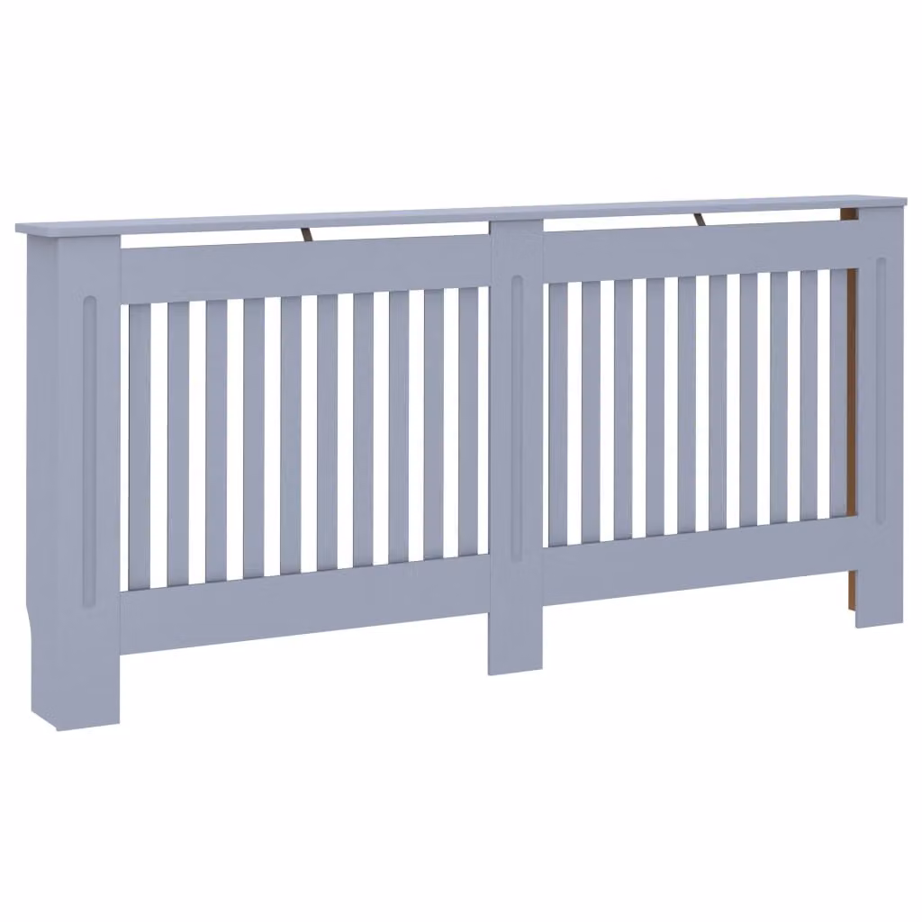 Copertura per Radiatore Antracite 172x19x81,5 cm in MDF