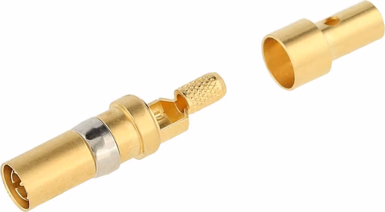 Contatto coassiale HARTING 50 Ohm Presa (F) oro, 1 pezzo Materiale lega di rame - 1 pezzo