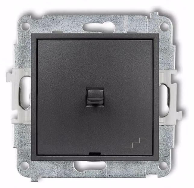 Karlik Mini 11MWPUS-3, interruttore singolo, colore grafite, da incasso