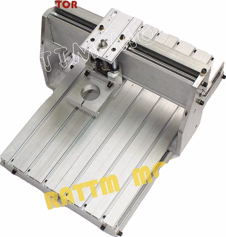Fresatrice CNC per legno, telaio in alluminio resistente, ingegneria di precisione, morsetto 3040 43 mm
