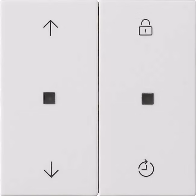 Gira Gira eNet Pannello di comando wireless Memory con frecce Sistema 55 Bianco puro m 549227