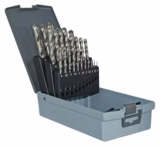 Trapano a cilindrica corta HSS TIVOLY Set di 25 - 11451970017