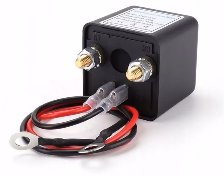 Interruttore di disconnessione batteria wireless - 12 V, 200 A - Interruttore principale della batteria con controllo remoto - 2 telecomandi - Protezione antifurto - Adatto per auto, camper e imbarcazioni