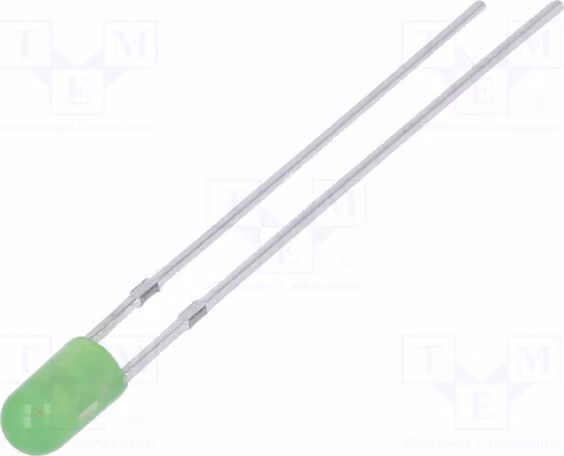 2 LED, angolo di emissione 30°, 3 mm, 750÷1120 mcd, verde, modello OSG5TA3E34B, diodi LED a montaggio superficiale (SMD), 3 mm
