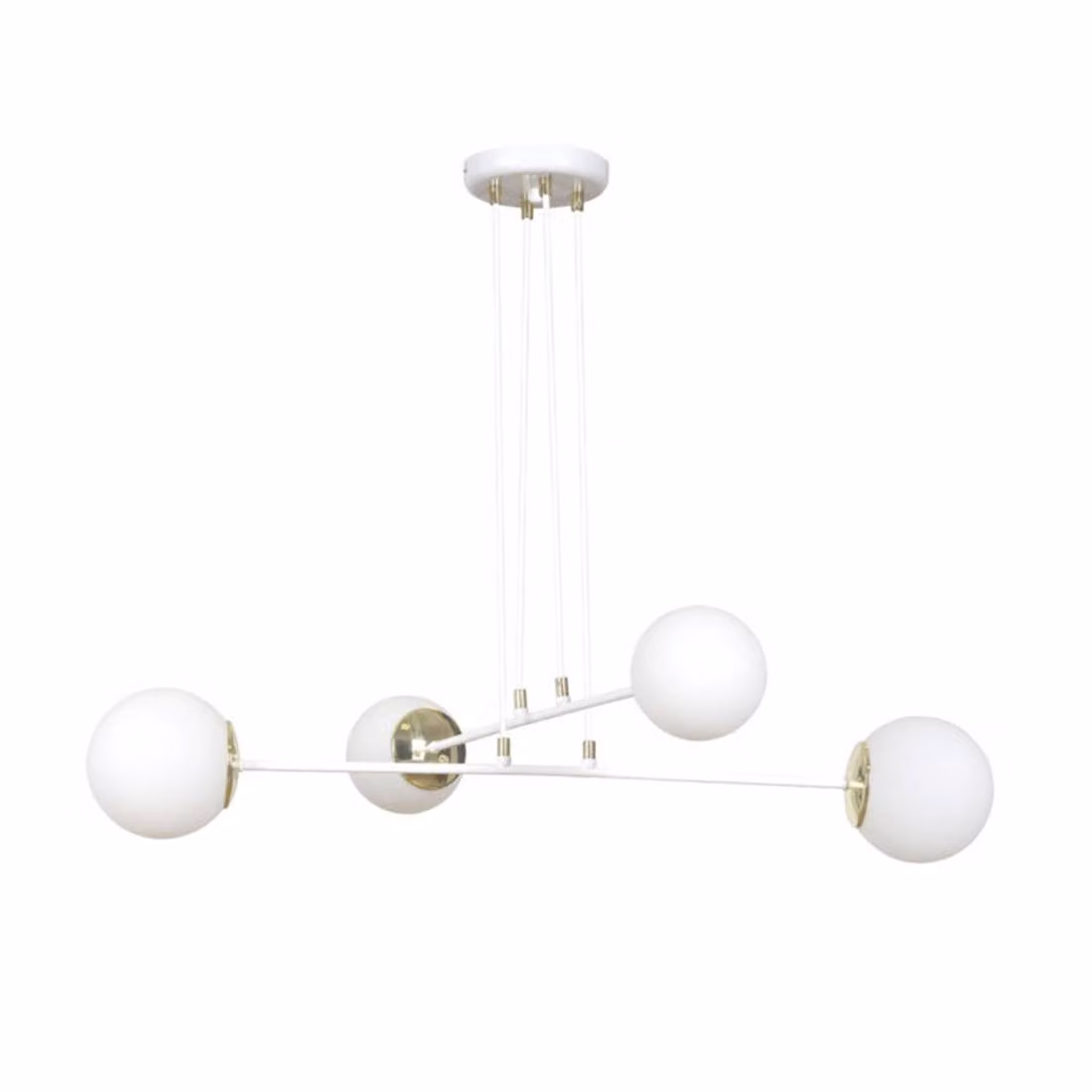 Lampadario Emibig 4xE14 40W OGNIS 4 BIANCO 967/4