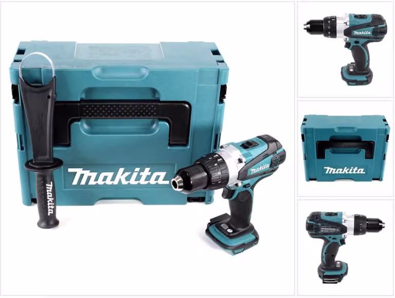 Trapano avvitatore a batteria Makita DDF 458 ZJ 18V 91 Nm solo in Makpac senza batteria e caricabatterie