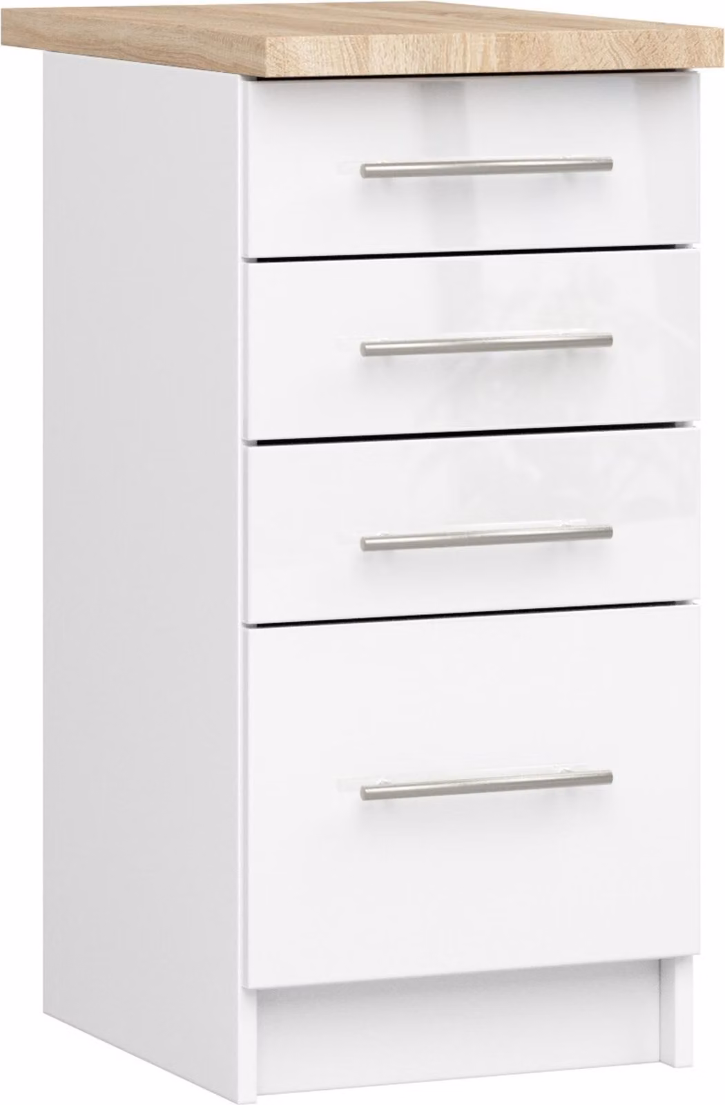 Akord Mobile Da Cucina Oliwia Con Piano Bianco Lucido 40X46X85 Cm