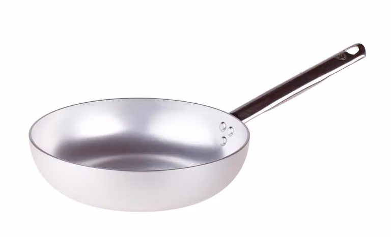 Padella Svasata Alta per saltare in alluminio 3mm con manico, diam. 32cm