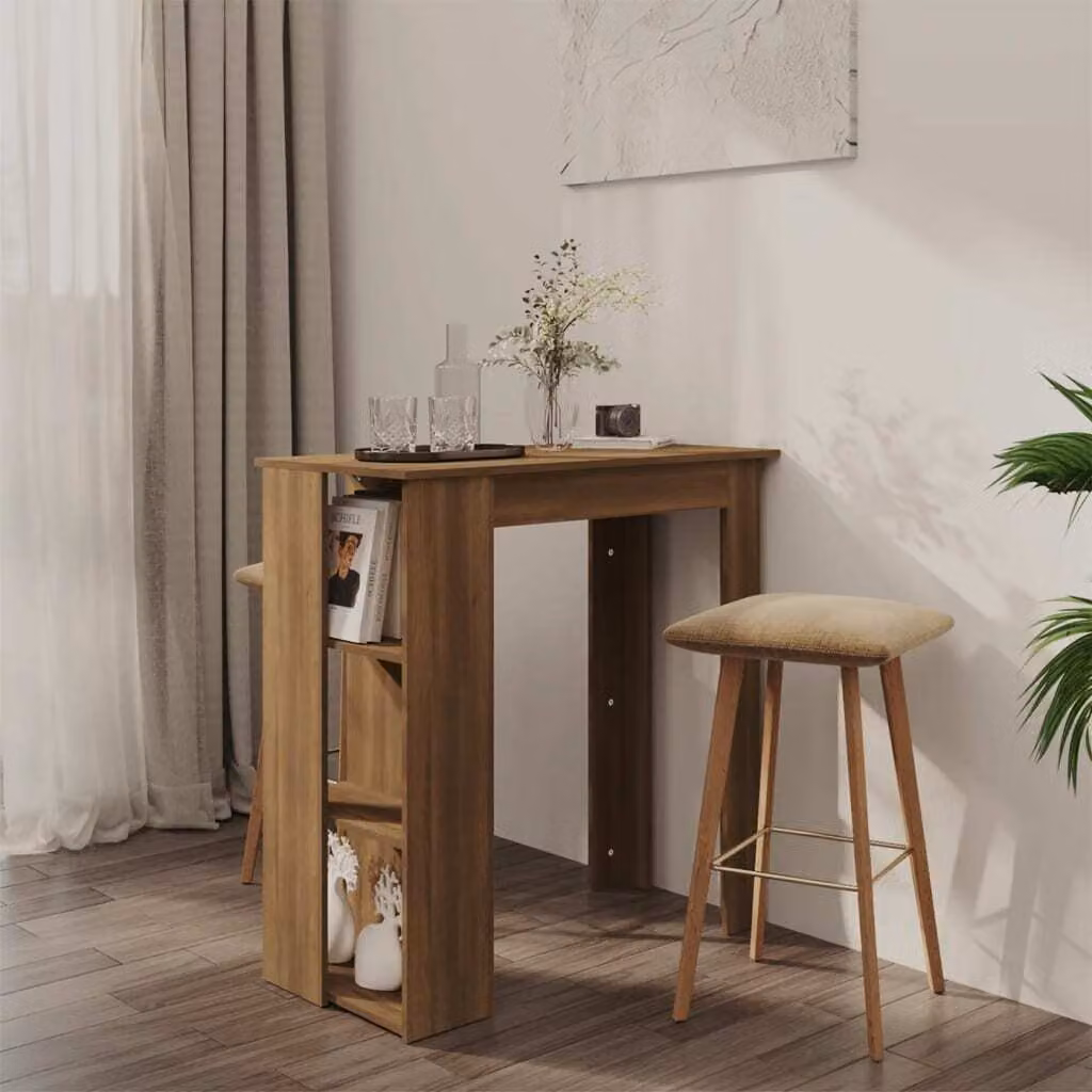 Maison Exclusive - Tavolo da bar con ripiano Rovere marrone 102x50x103,5 cm Materiale ligneo