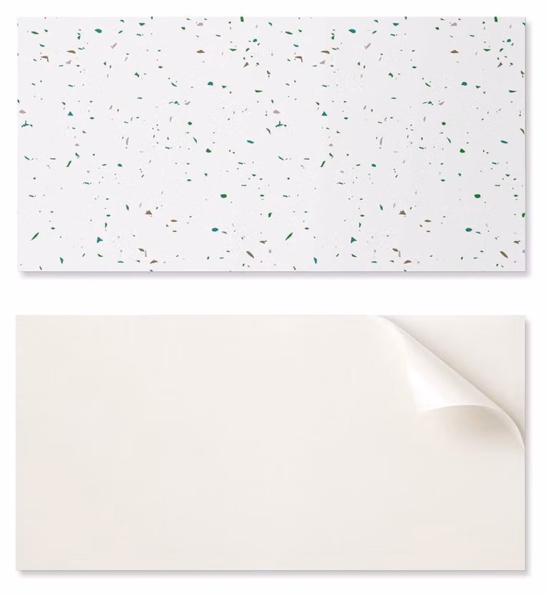 Piastrella in vinile autoadesiva per corridoio, dimensioni 100x50 cm, motivo astratto con pois
