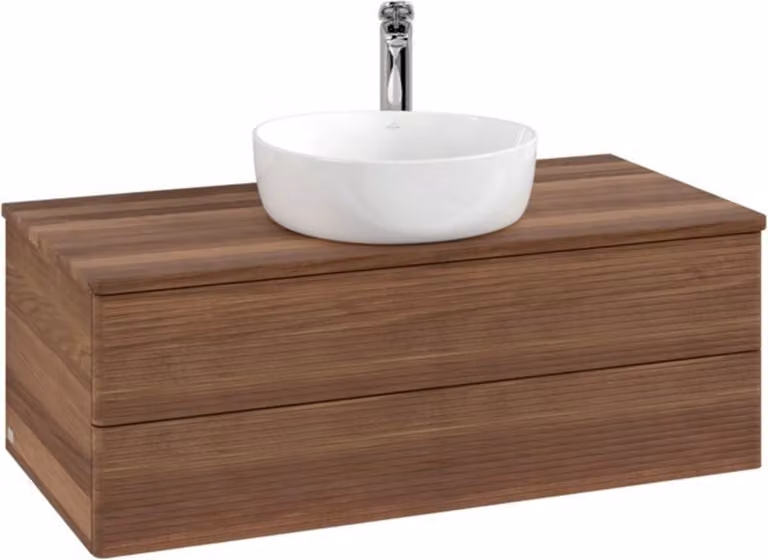 V&B Mobiletto con struttura frontale - illuminazione Antao 100x36x50cm, HL, WBP w. wal, w. wal