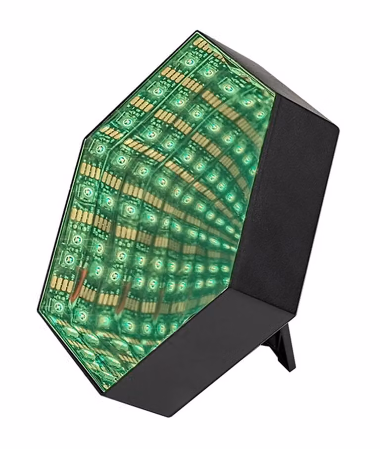 Lampada da tavolo decorativa esagono nero telecomando RGB ricaricabile per camera da letto camera dei bambini LED 1W JOCKER Rabalux