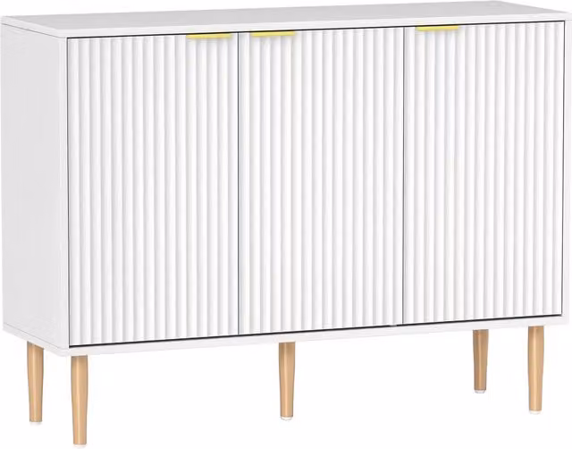 Credenza 3 Ante ¨C Xylo ¨C Bianco 107x35x80 cm
