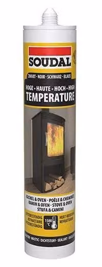 silicone alte temperature soudal 310 ml - rosso