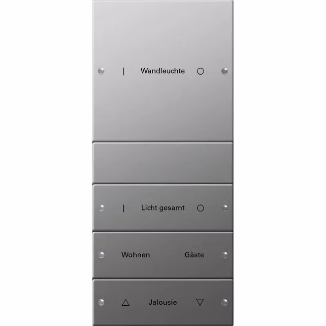 Set di bilancieri 4f (1+3) con limitatori, sistema 55, acciaio inossidabile 2134602