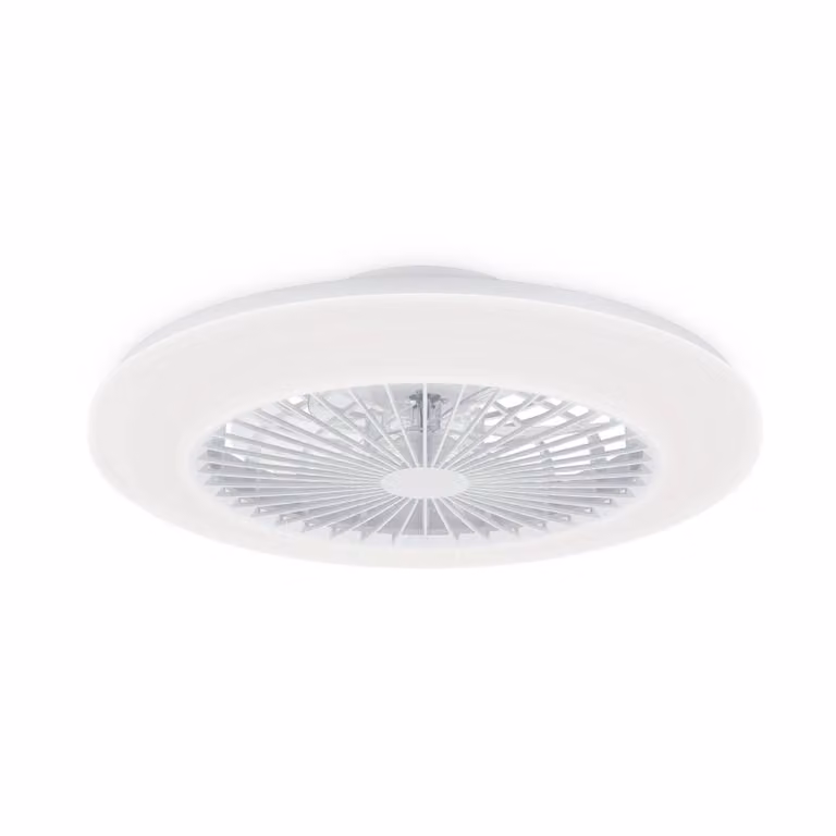 Philips Ventilatore da soffitto LED Amigo, bianco, 58 cm, CCT, DC dimmerabile, Bianco / Opale, Soggiorno / Sala da pranzo, Plastica, Moderno
