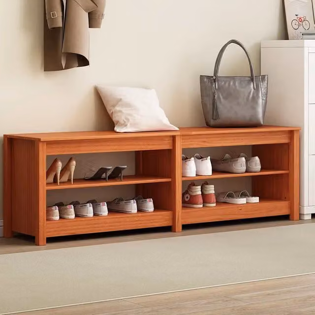 Panca per scarpe-Sgabello-Panca da Corridoio Marrone cerato 160 x 36,5 x 50 cm