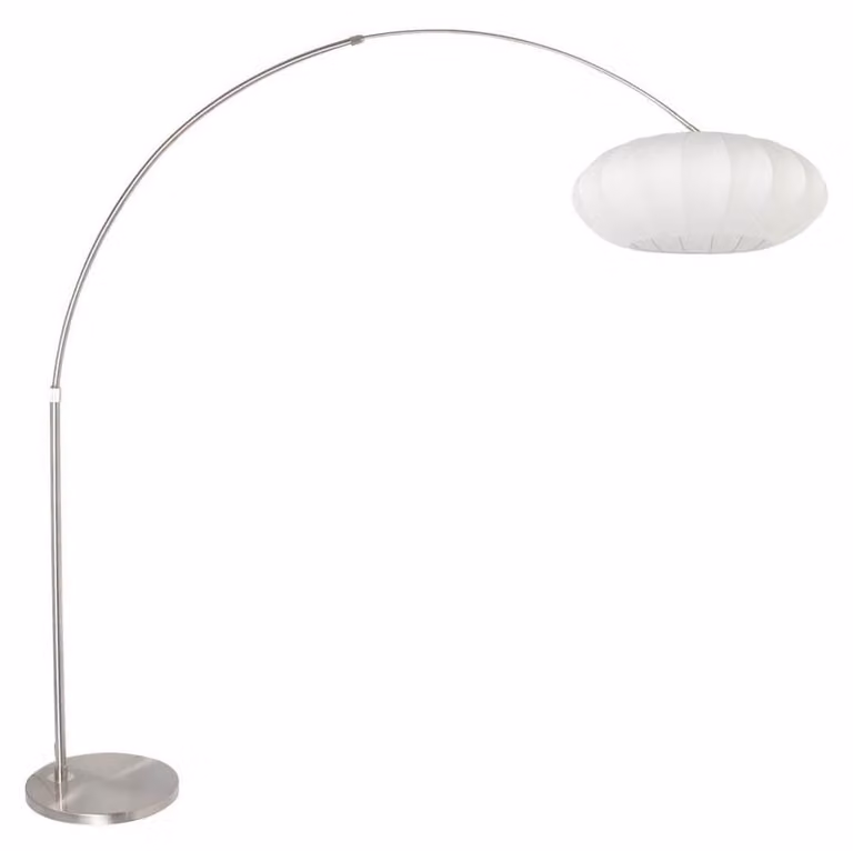 Lampada da terra - acciaio - Sparkled Light - metallo tessile - Ø 45cm - E27 - 3806ST - Steinhauer